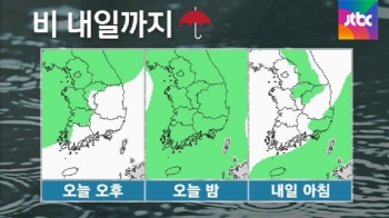 [날씨] 점차 전국 비…내일까지 돌풍·벼락 동반