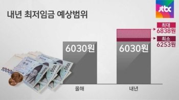 내년 최저시급 의견 접근, 6500원 안팎 예상…15일 결론