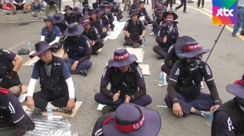 갑을오토텍 용역경비·노조 대치 중…'장기화' 우려도