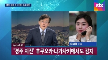 '경주 지진' 일본 나가사키·후쿠오카 등에서도 감지