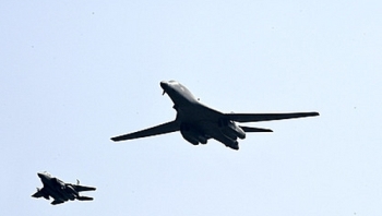 미 B-1B 전략폭격기, 오늘 한반도 전개