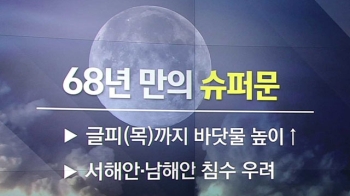 [날씨] 전국 곳곳 비, 황사↑…오늘 밤 슈퍼문