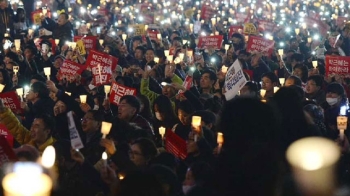 초겨울 날씨 속 '촛불열기'…평화집회 12시간의 기록