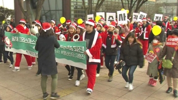 성탄절 이브도 '조기 탄핵' 촛불…보수 단체도 맞대응