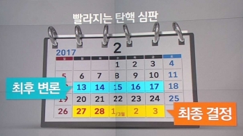 빨라지는 탄핵 시계, '2월 말 결론설' 나오는 근거는?