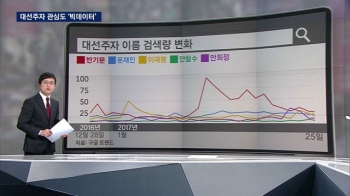 이름 검색 빅데이터로 본 '대선주자 관심도' 의미는?