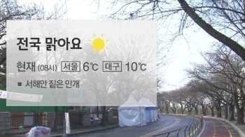 [날씨] 한낮 20도 안팎 '따뜻'…서쪽 미세먼지↑