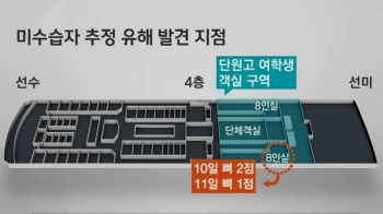 4층 여학생 객실서 뼈 1점 추가 발견…이틀새 3점 수습