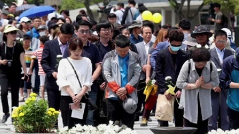 1만 5천여 시민 함께한 추도식…전례 없는 '노란 물결'