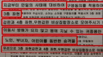 이대로 방송만 됐더라면…선원실서 탈출 매뉴얼 발견