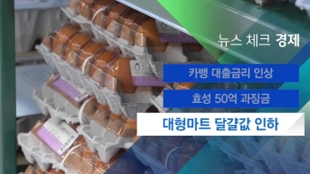 [뉴스체크｜경제] 대형마트 달걀값 인하