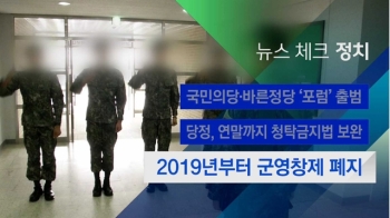 [뉴스체크｜정치] 2019년부터 군영창제 폐지