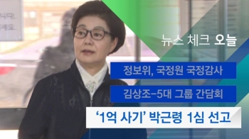 [뉴스체크｜오늘] '1억 사기' 박근령 1심 선고