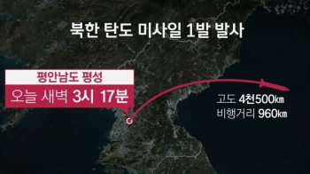 북, 75일 만의 미사일 도발…고도 4500km '최고 수준'