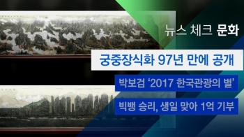 [뉴스체크｜문화] 궁중장식화 97년 만에 공개