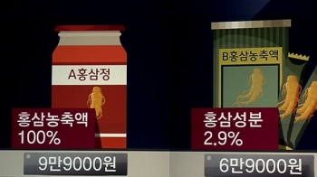 홍삼 음료, 원료량 따라 엇갈려…애매한 김영란법 시행령