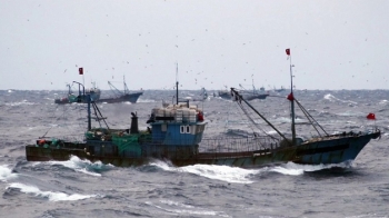 서해 몰려든 중국 어선 44척…해경, 수백발 '실탄 경고'