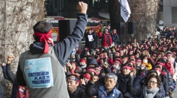 대한항공 비행기 청소노동자 총파업 돌입…“생존권 보장“