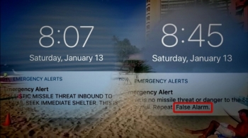 휴일 아침 '미사일 경보' 실수에 놀란 하와이…한때 패닉