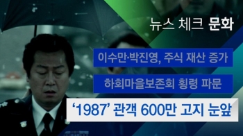 [뉴스체크｜문화] '1987' 관객 600만 고지 눈앞