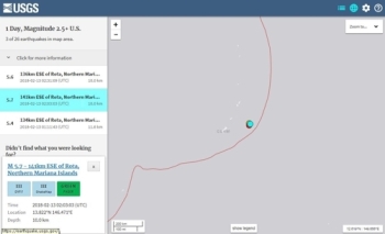 괌 속한 마리아나제도 해상서 연쇄지진…피해보고 아직 없어