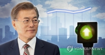 문 대통령 국정지지도 7%p 상승…두 달 만에 70%대 재진입