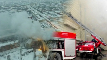 러시아 쇼핑몰 17시간 넘게 불길…어린이 등 60여명 숨져