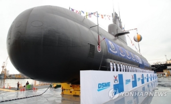 3천톤급 잠수함 '도산안창호함' 진수식…2022년 1월 실전배치