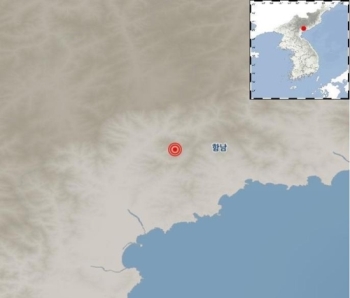 북한 함경남도 신흥 북동쪽에서 규모 2.8 지진…“자연지진“