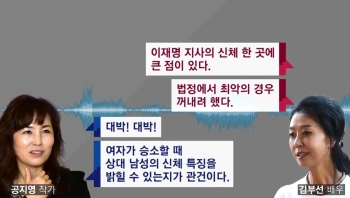 [국회] “이재명 신체에 점“…김부선-공지영 통화녹취 유출