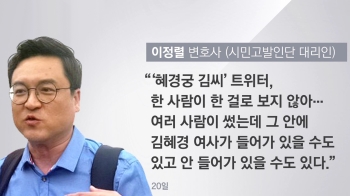 [정치현장] “한 사람 아닐 것“…'혜경궁 김씨'가 여러 명?