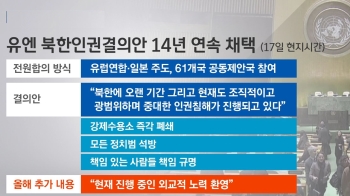 [정치현장] “책임있는 자 제재“ 유엔, 북한인권결의안 채택