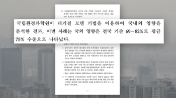 “지난달 최악 미세먼지, 중국 등 국외 영향이 75%“