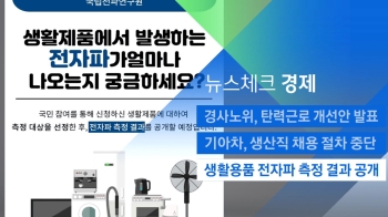 [뉴스체크｜경제] 생활용품 전자파 측정 결과 공개 