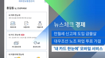 [뉴스체크｜경제] '내 카드 한눈에' 모바일 서비스