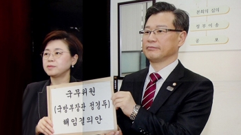 “불미스러운 충돌“ 발언…한국당, 국방장관 해임안 공세