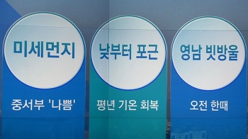 [오늘의 날씨 키워드] 미세먼지·낮부터 포근·영남 빗방울