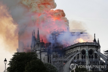 '파리의 상징·인류의 유산' 불탔다…노트르담 대성당 대화재