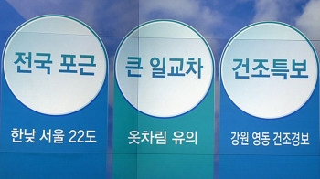 [오늘의 날씨 키워드] 전국 포근·큰 일교차·건조특보