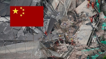 상하이 공사 건물 무너져 7명 사망…실종자 2명 수색
