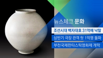 [뉴스체크｜문화] 조선시대 백자대호 31억에 낙찰