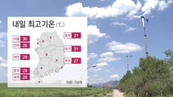 [날씨] 서울 30도·대전 29도…미세먼지 '좋음~보통'
