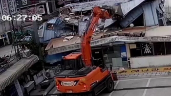 하룻밤새 무너진 사무실…CCTV에 찍힌 '재개발 폭력사태'