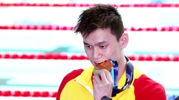 광주세계수영 쑨양, 1위 실격으로 자유형 200ｍ 2연패