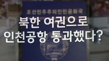 [팩트체크] '북한 여권으로 인천공항 통과했다'?…입국과정 보니
