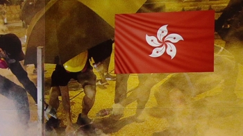 홍콩 주말시위 '충돌'…열흘 만에 '최루탄' 다시 등장