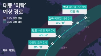 힘 키우는 태풍 '미탁'…2일 한반도 남부 관통 가능성