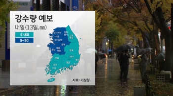 [날씨] 13일 전국 오후부터 비…수능날 기온 '뚝'