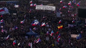 체코 '민주화혁명 30주년'…시민들 “총리 퇴진“ 시위