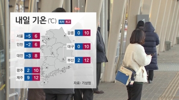 [날씨] '서울 영하 5도' 강추위 계속…체감 온도 '뚝'